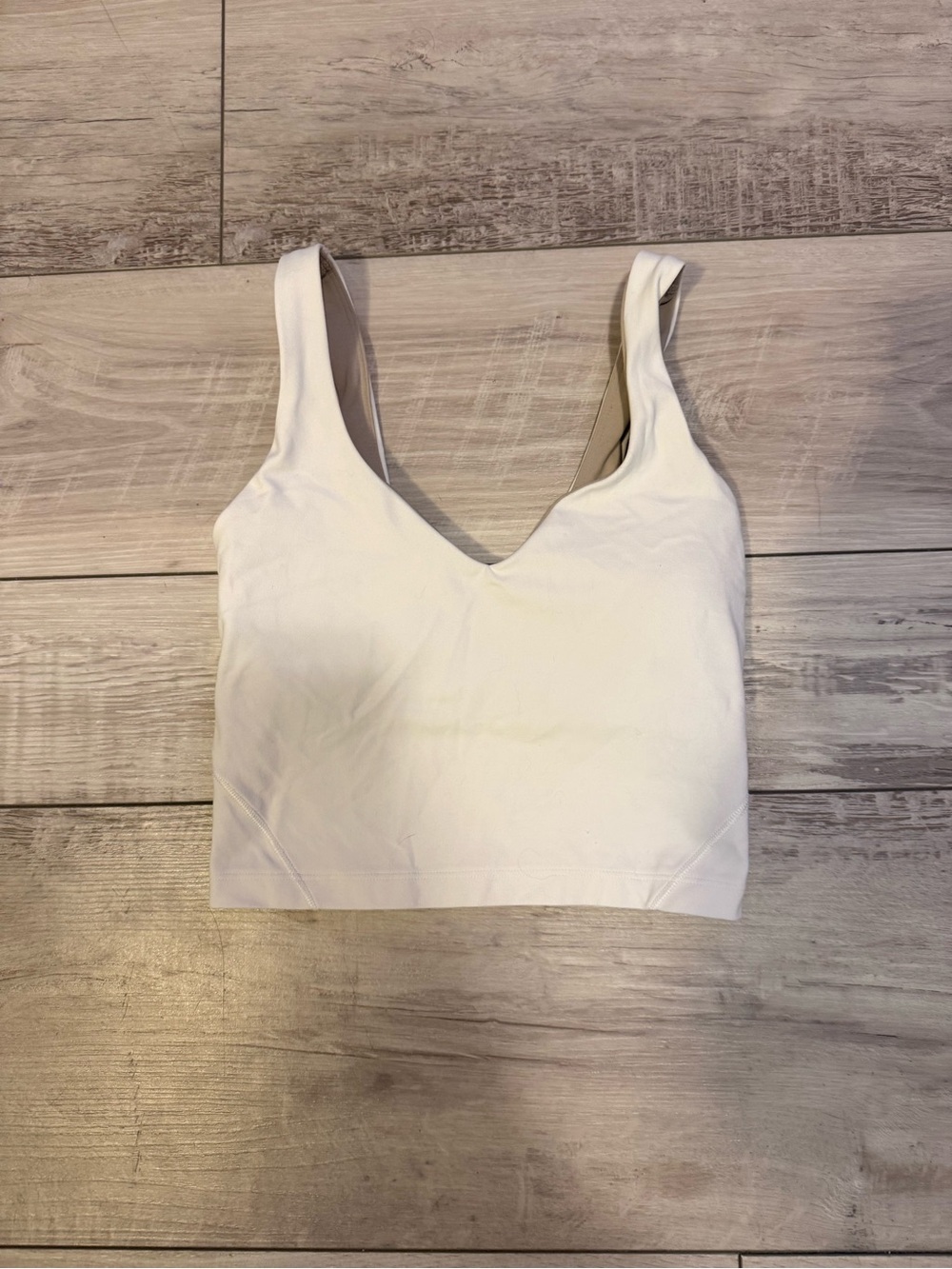 Women's White Lululemon tank
